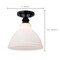 Nuvo Russel - 10 Inch Semi Flush Mount - Matte Black with Satin White Glass 60/8025 - alternate 2